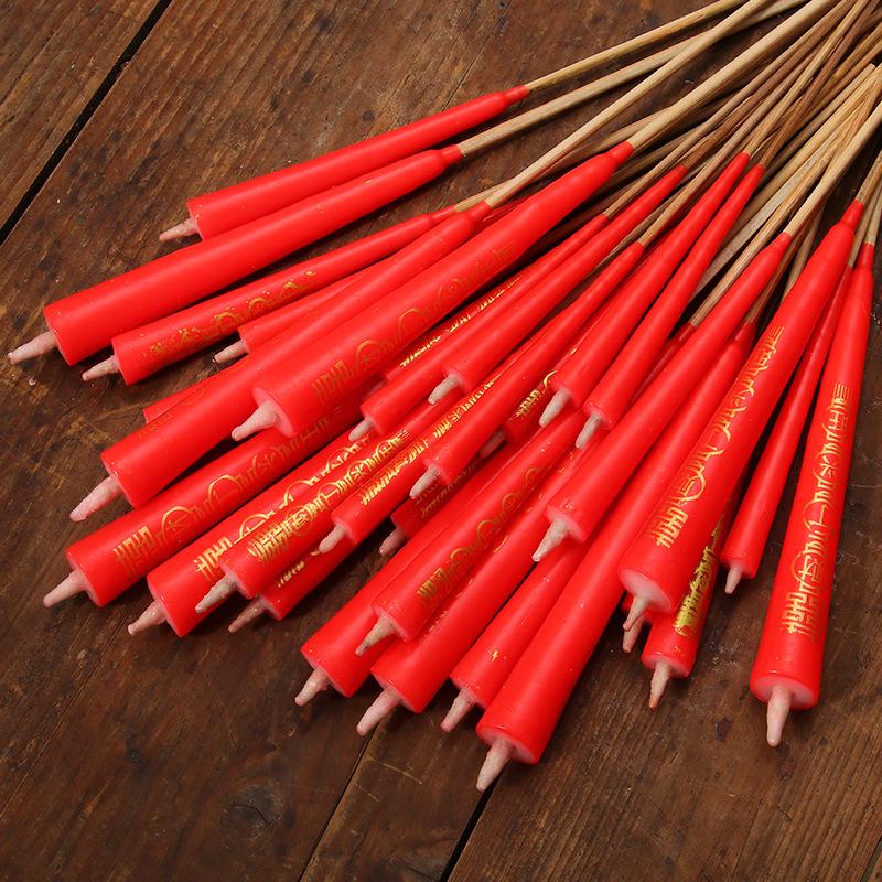 Bamboo Skewers & Red Candles: Long-Burning Incense for Offering to Buddha & Bodhisattva