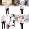 Ghoul Juuzou Suzuya Cosplay Oblečení Anime Kostým s Kšandami Unisex**