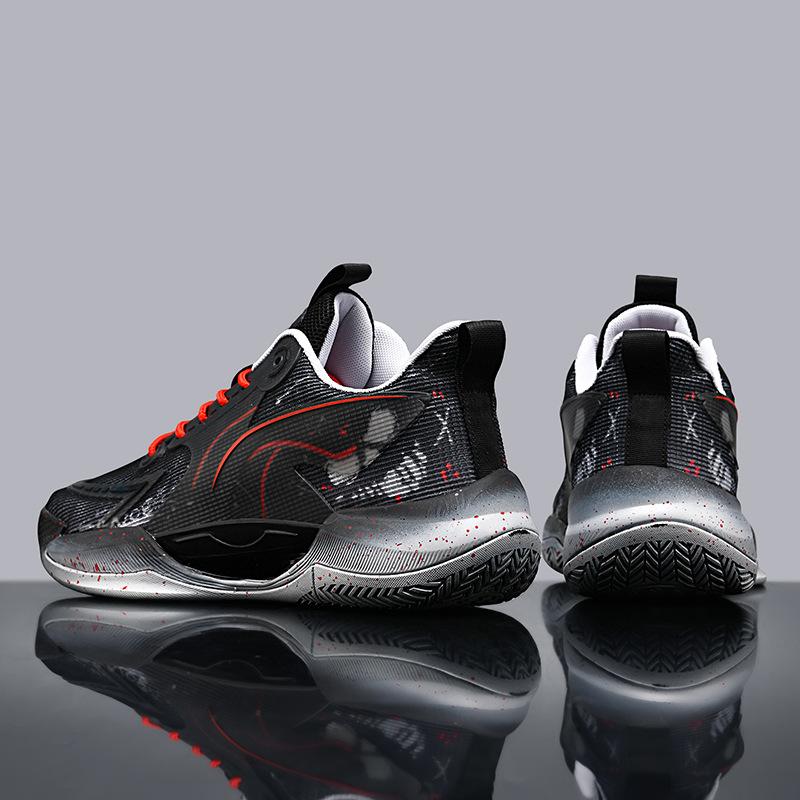 Luminous basketball shoes men's and women's combat boots rubber sole mesh middle school students teenagers middle school children sports shoes