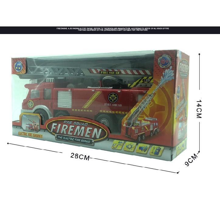 Fire Truck Car Model Kids Spray Water Gun Toys Firetruck Fireman Vehicle Car with Music Led Light Educational Toy for