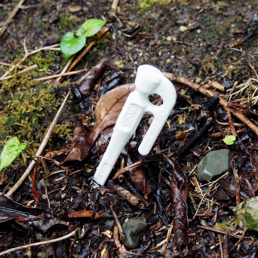 ELLISSE Forged ELLISSE White Powder Set of Made in Japan Pegs, Stakes, 28cm, Coated, 8, MK-280WH,