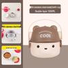 ZISIZ Cute Bear Double-Layer Insulated Lunch Box