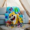 Personalized Custom Name Blanket - Cute Shark Print Design,Blanket for Sofa,Bed,Travel,Camping - Soft and Warm, Great Gift