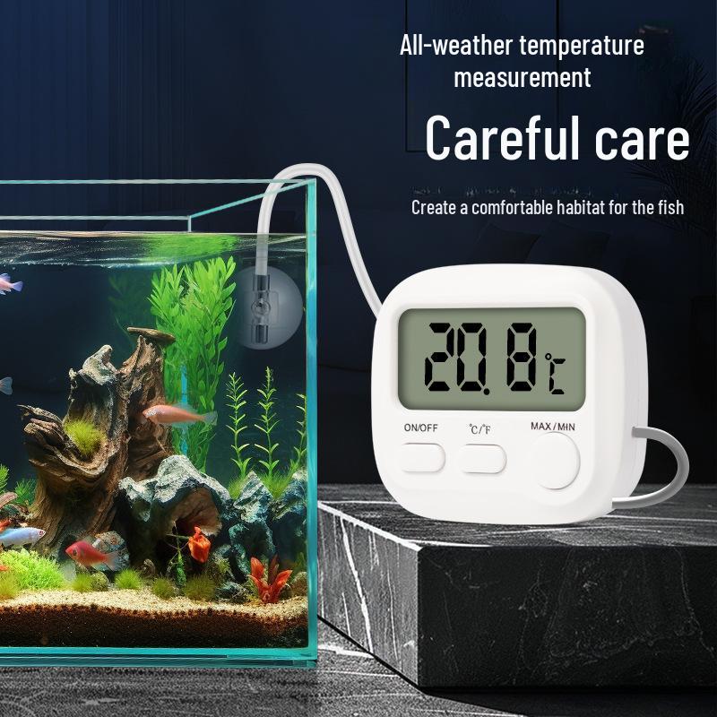 High-Precision Aquarium Thermometer for Fish and Turtle Tanks