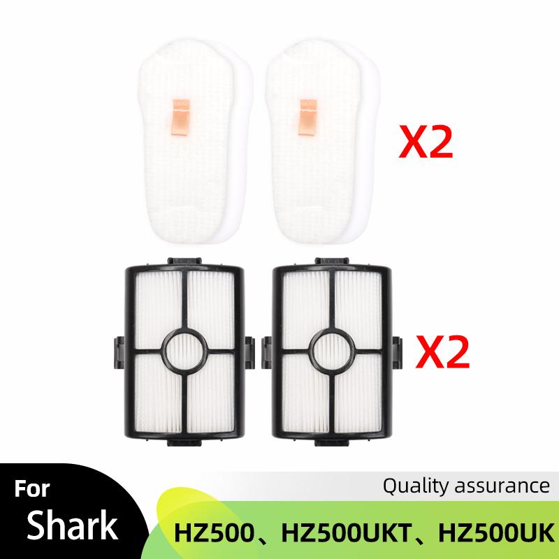 Zestaw filtrów do odkurzaczy Shark serii HZ500 HZ500UKT, HZ500UK, antyalergiczny filtr piankowy i filcowy post-silnikowy, akcesoria