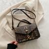 Small square bag leopard print bag fashionable small bag foreign style simple 2025 new trend shoulder bag messenger bag casual women