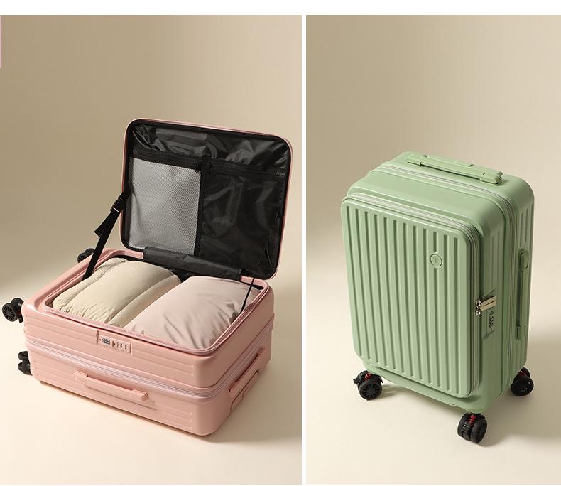 20-Inch Expandable Side-Opening Trolley Suitcase for Men & Women - Multifunctional Travel Carry-On