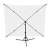 Andoer 2x1.5m/ 6.5x4.9ft White Photo Backdrop Photography Background Screen with Adjustable Tripod