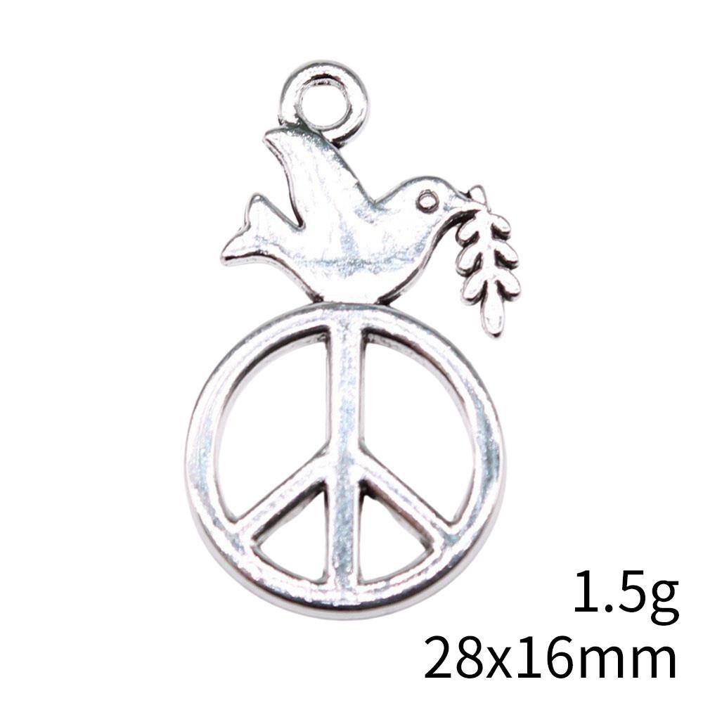 

Подвески на День святого Валентина оптом с символом мира Подвески для рюкзака Подвеска Набор A08-10pcs-28x16mm