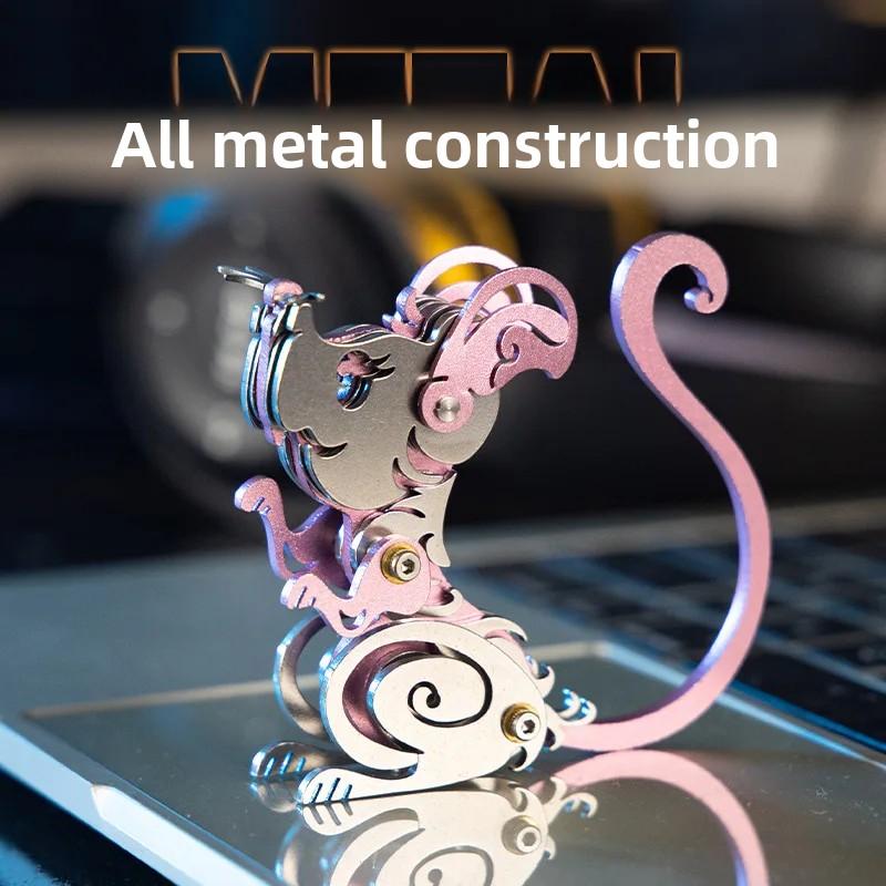 Stainless Steel DIY Animals Model Kits 3D Metal Puzzle High Difficulty Mechanical Assembly Model