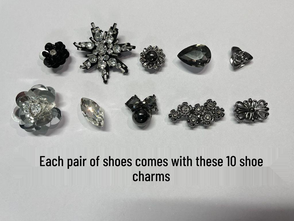 2026 Trendy Women's Rhinestone Ballet Crocs: Summer Outdoor Non-slip Closed-toe Soft Sole Sandals.