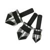 New carbon steel 90 degree round handle five blade chamfering tool three piece set deburring woodworking tool hole opener