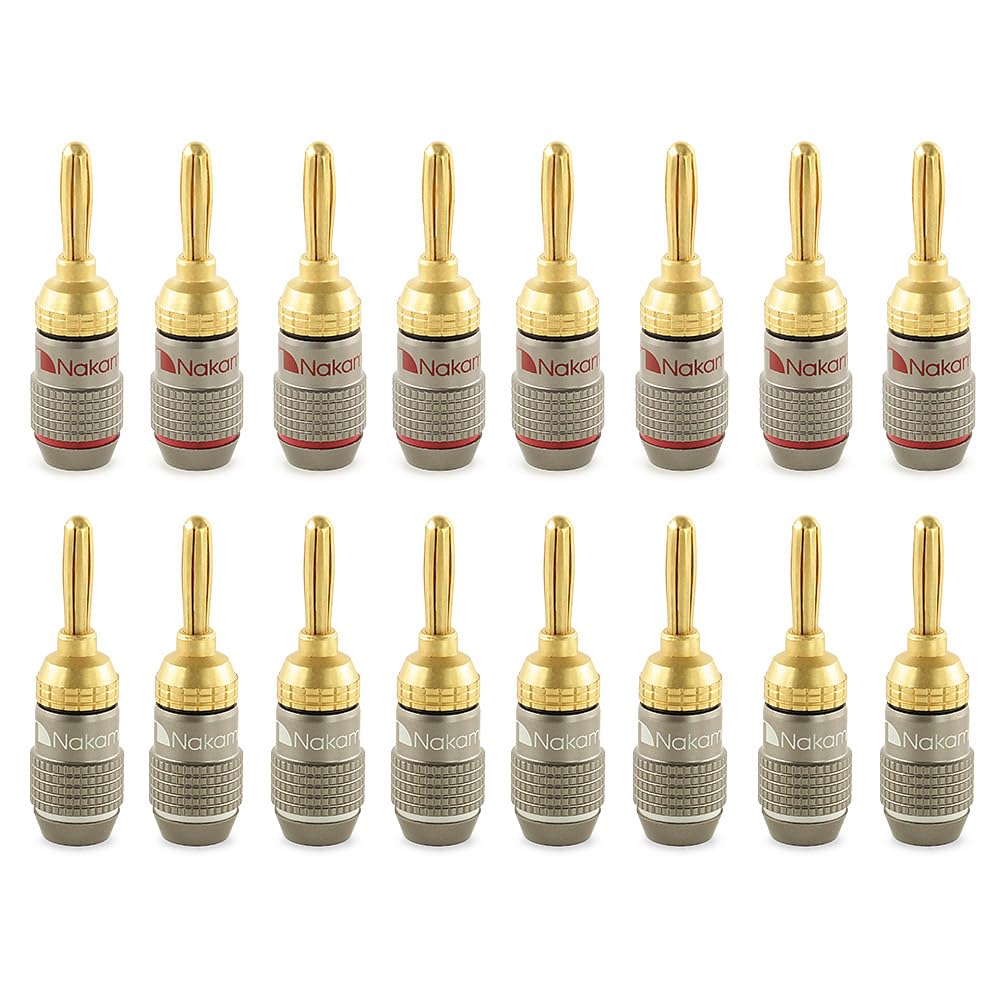 

Nakamichi FanLock Серия Excel Позолоченные 24K Банановые разъемы 10 AWG 18 AWG Размер калибра 4 мм для акустического усилителя стерео домашнего кинотеатра радио аудио провода