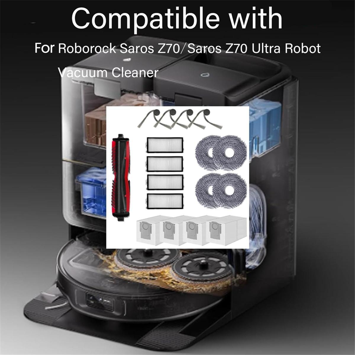 Popular_Accessories Kit for Roborock Saros Robot Vacuum Cleaner Parts NONE