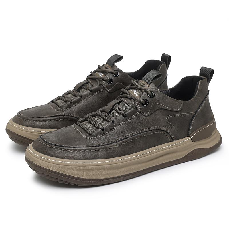 

Мужская обувь из натуральной кожи Стильная мужская Удобная обувь для путешествий Горячая распродажа Мужские кроссовки ручной работы Высококачественная обувь для скейтборда Мужская 44 серый