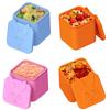 Non-stick Silicone Lunch Box for Kids Sauce Container with Lid Small Lunch Box Accessories Dip Container Food Storage Container