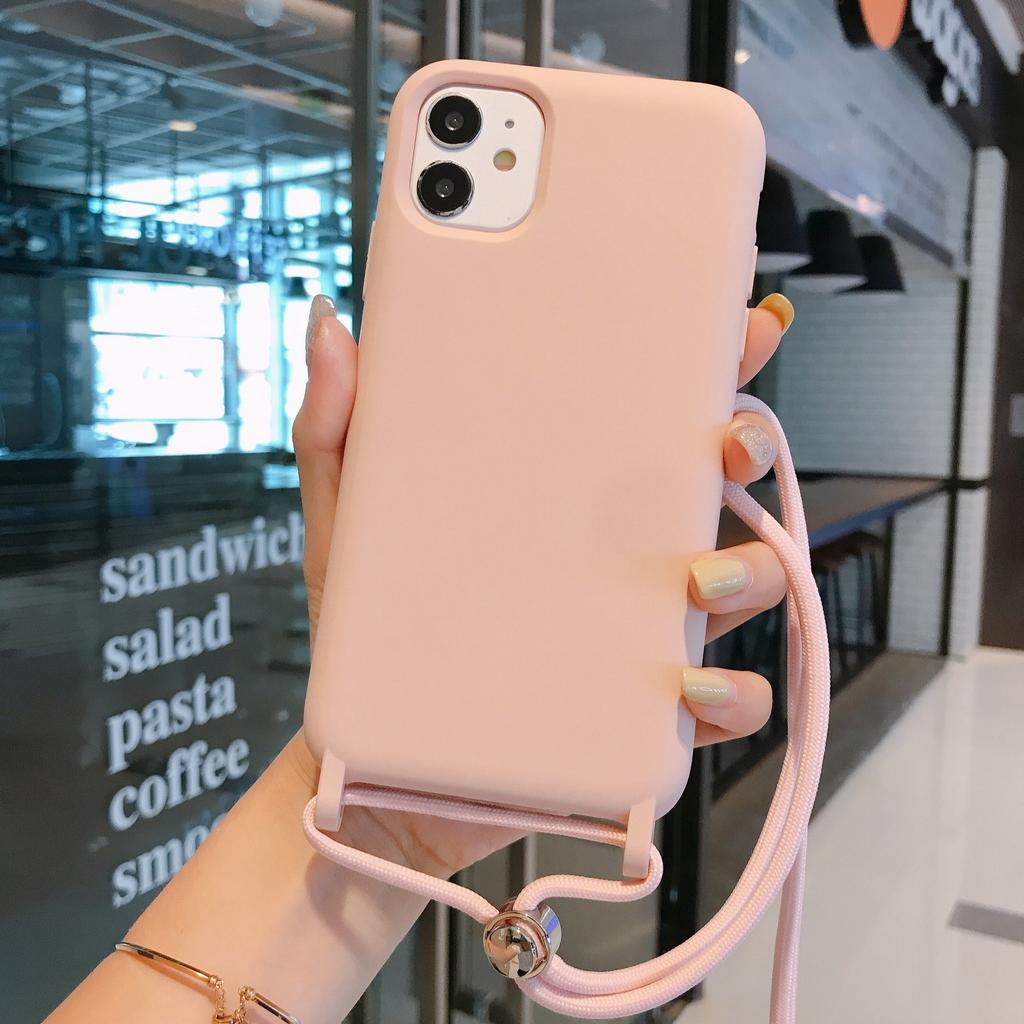 Applicable To Apple 13PROMAX Mobile Phone Case, Lanyard Case, Thickened Silicone iPhone13PRO Mobile Phone Case 14PROMA.