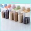 Eco-friendly 4x Cereal Containers Dispenser With Moisture-proof Pour Lid 2.5l