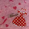 Marushin Disney Minnie Mouse Red Dress Embroidered Face Towel 34 x 80cm (Product Code 2006007900) Approx.