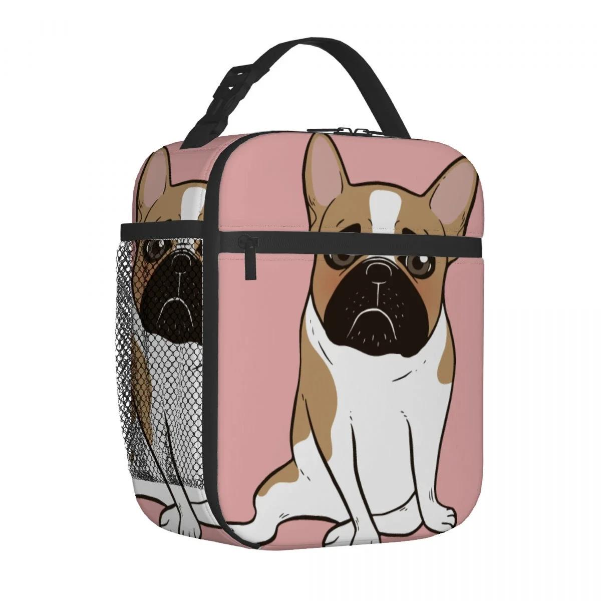 

Французский бульдог мультфильм сумка для ланча портативный алюминиевая фольга утолщенный изолированный сумка для ланча подарочный водонепроницаемый сумки для ланча 26x21x11CM серебряный