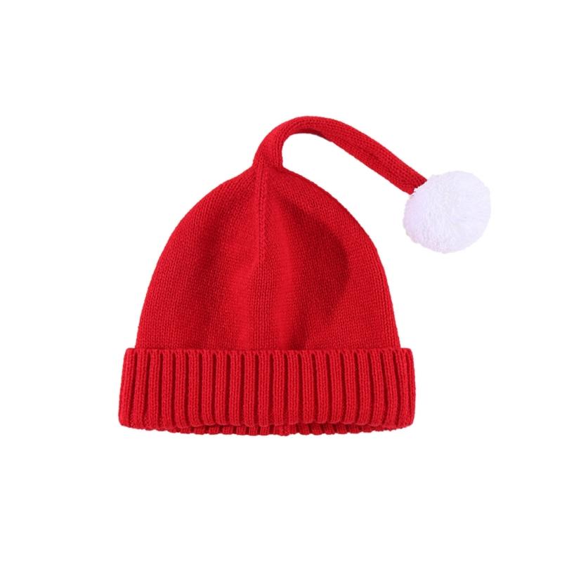 

2023 NEW Christmas Crochet Knitted Hat Adult Kids Cute Santa Hat New Year Party Christmas Holiday Gift for Baby Boy Girl