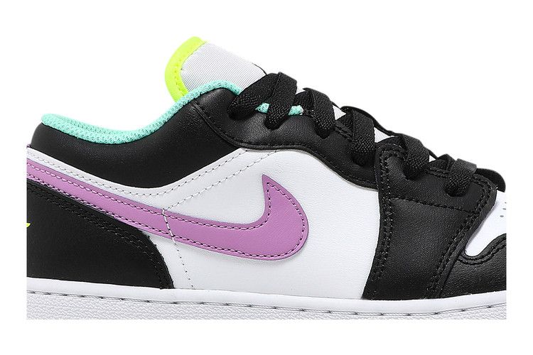 Jordan 1 Low Green Glow Violet Shock (GS)