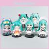 Hatsune Miku Chibi PVC Figuren Pack mit Montage für Sammler und Geschenk