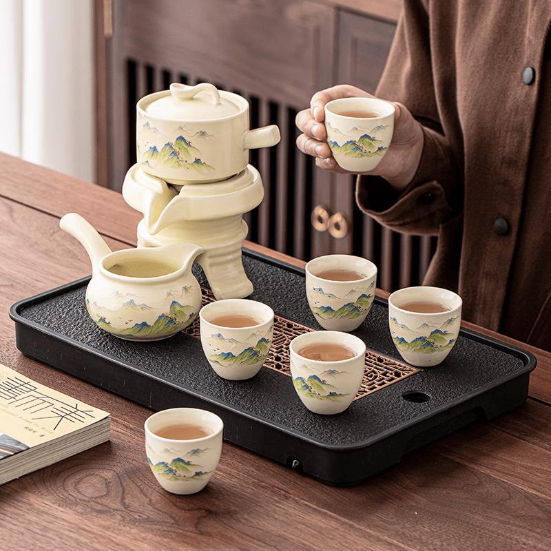 Chaxun Ru Kiln Landscape Automatic Kung Fu Tea Set