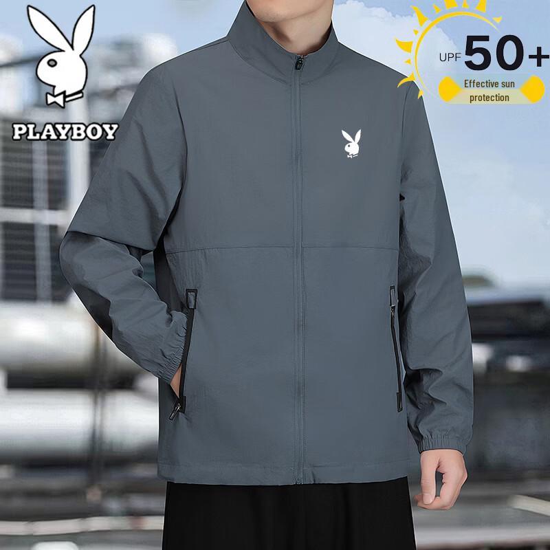PLAYBOY Men's Spring/Autumn Casual Stand Collar Jacket