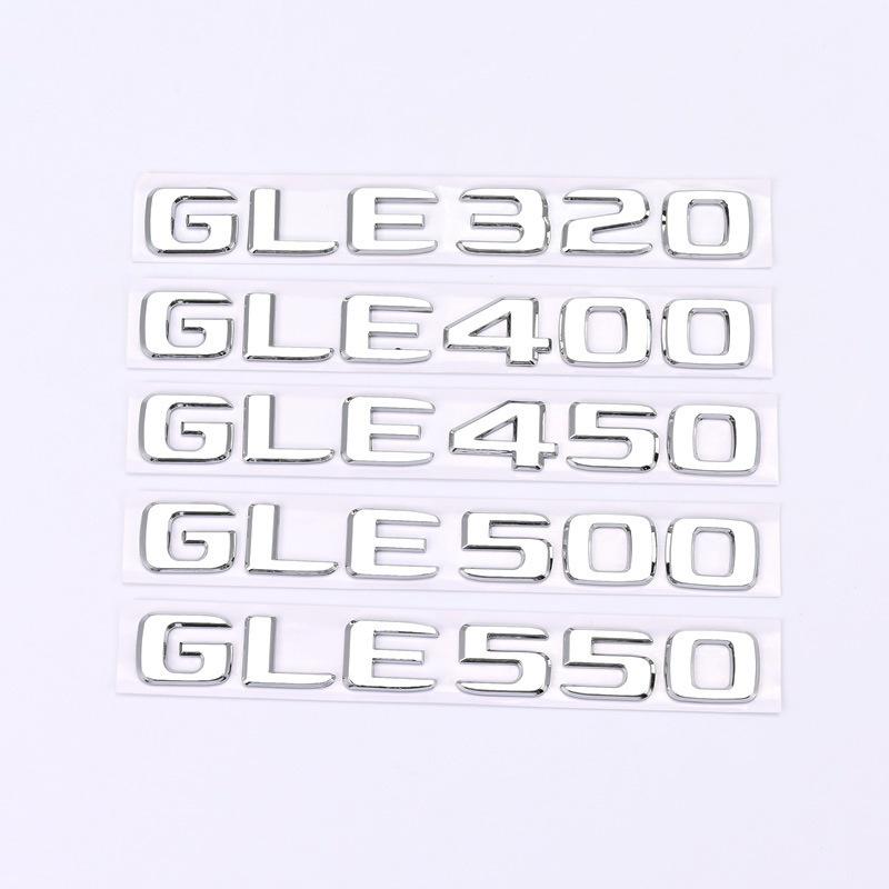 Compatible with New Mercedes GLE320, GLE400, GLE450, GLE500 Tail Badge Number Stickers