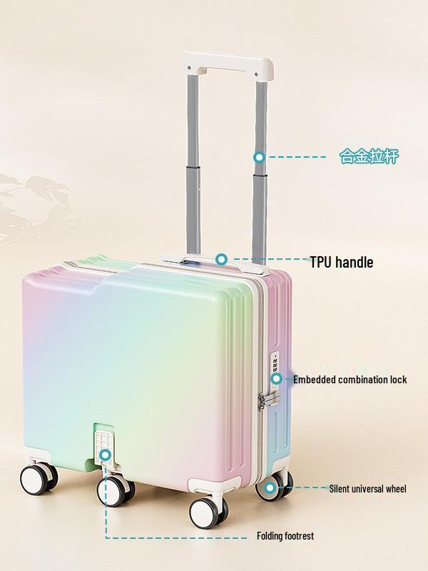 Children's 20" Ride-On Suitcase with 6 Wheels and Universal Trolley Handle