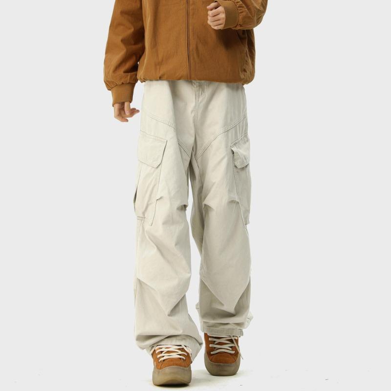 

Комбинезон мужской весенний новый уличный универсальный свободный прямой с широкими штанинами повседневные брюки 3XL абрикосовый