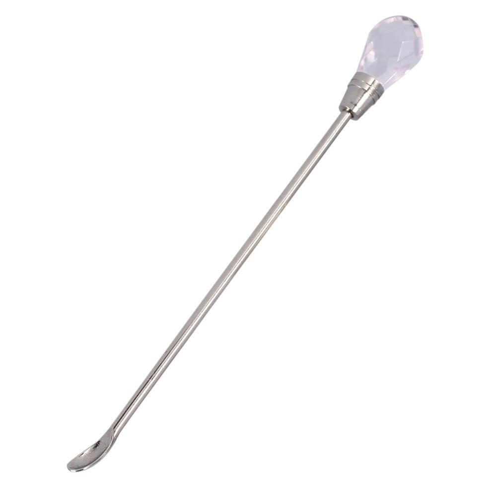Nail Spatula Spoon Acrylic Gel Powder Stainless Steel Mix Stirring Rod Manicure Tool Set Pink