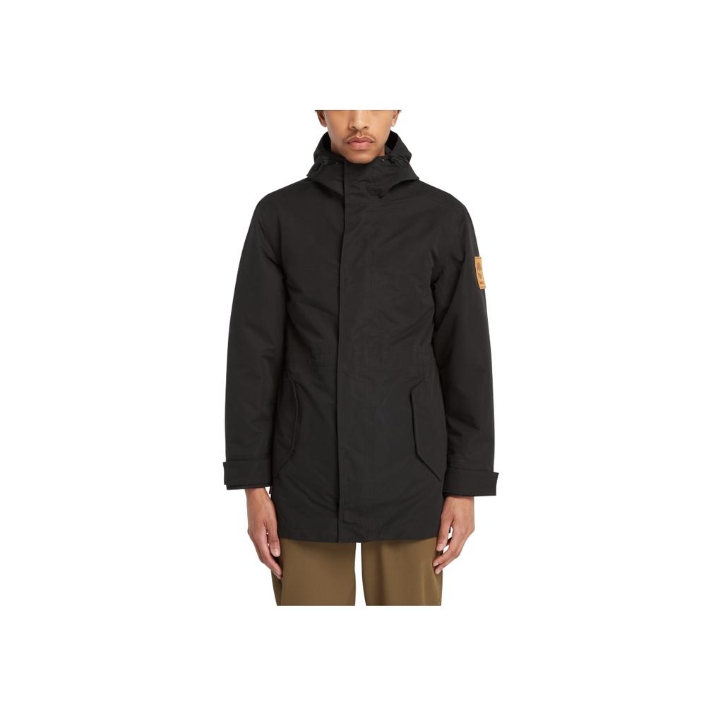 Timberland Solid Color Outdoor Detachable Cotton Lining Windproof Breathable 3-In-1 Jacket Men Jacket Black A2HGJ-001