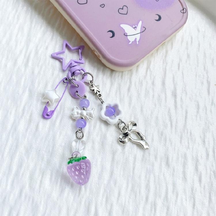 Multipurpose Love Star Bowknot Charm Portable Key Holder for Stylish Women Practical Bag Accessory for Daily Use