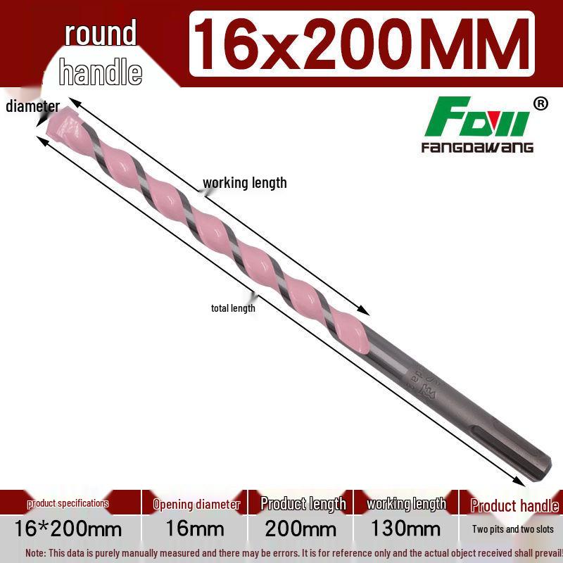 Fang Dawang Concrete Hammer Drill Bit with Dual Handle Options for Impact Drills