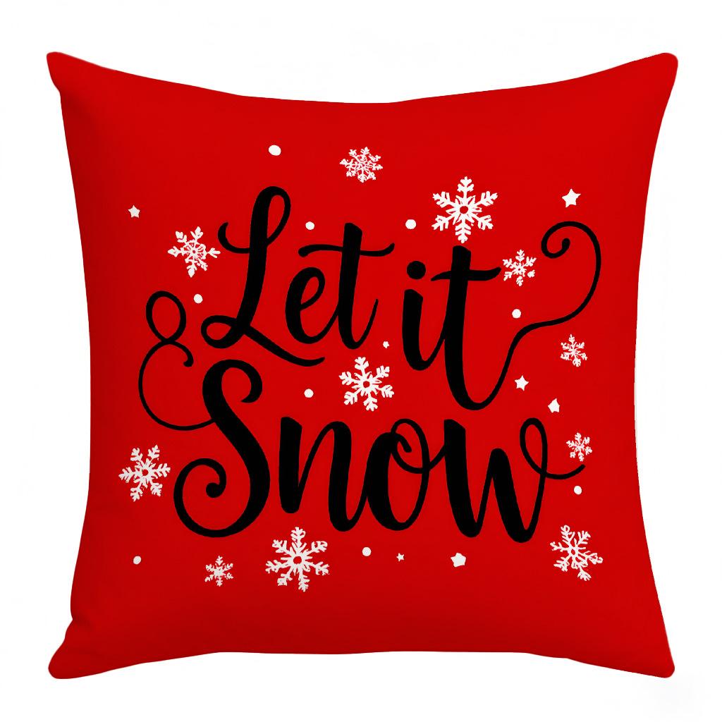 New Santa Claus/Snowman Element Pillow Print Festive Festive Warm Decorative Sofa Lumbar Cushion Pillow