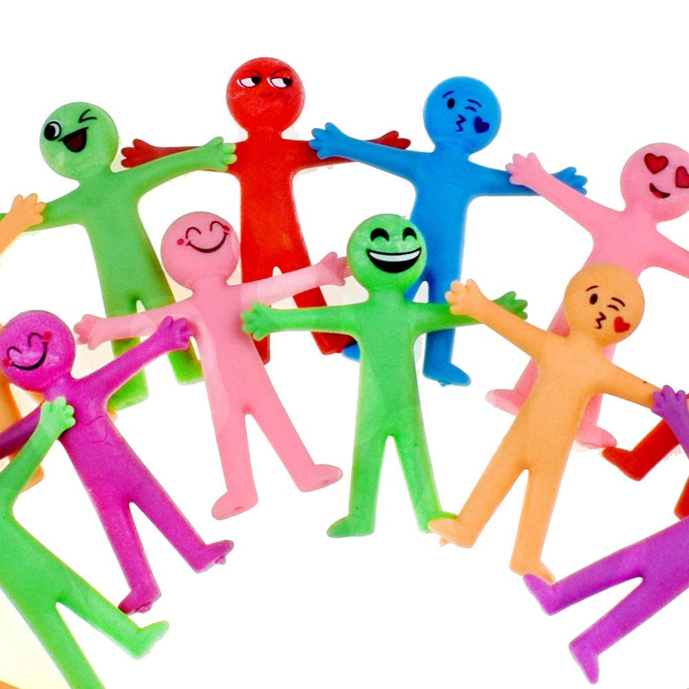 10/12 ks Kostra se smějící tváří TPR Měkká guma Antistresové hračky Skládací a natahovací Halloweenský žertík a neplecha