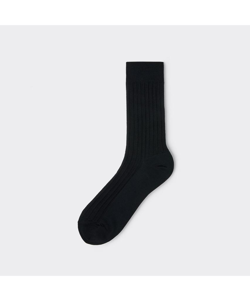 Keoseuuteommellou Black Rib Logo Socks Calax26101Bkx