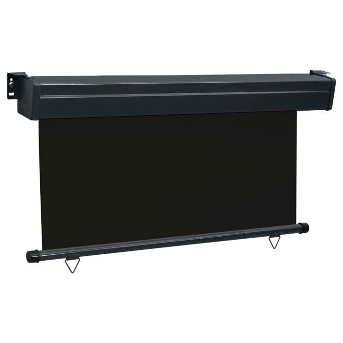VidaXL Auvent latéral de balcon 140x250 cm Noir