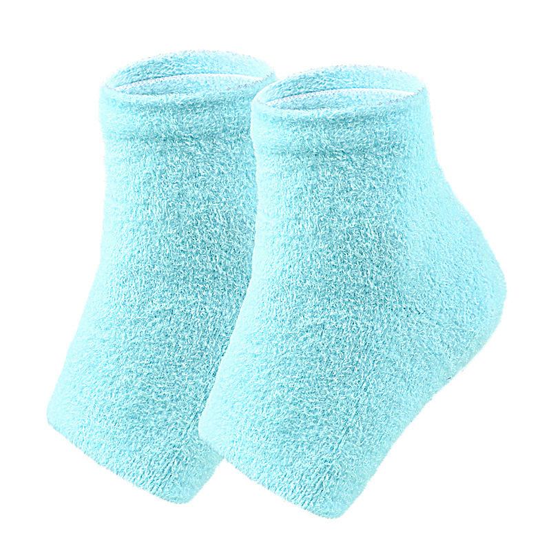 Feather Yarn Gel Heel Socks Hand and Foot Gel Touch Screen Gloves Plant Full Socks Five-finger Gloves