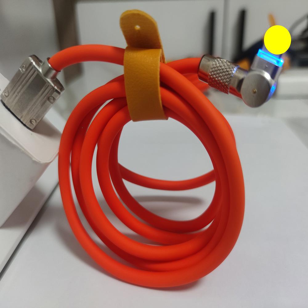 

Кабель для сверхбыстрой зарядки и передачи данных Type-C из цинкового сплава мощностью 120 Вт с вращением на 180°, 6 А 1.5 meters