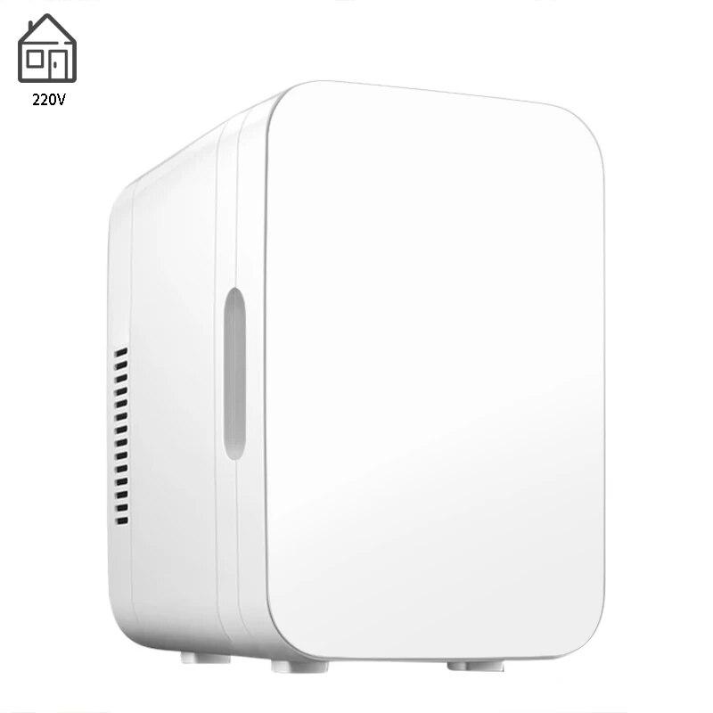 

Портативный мини-холодильник для красоты, ухода за кожей, косметические холодильники двойного назначения, компрессорный охладитель, подогреватель, небольшой холодильник для автомобиля и дома EU