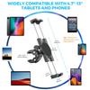 KDD Bike Tablet Holder Mount Stand Smartphone Holder Stroller Tripod Tablet Holder with Rack for Spin Exercise Fitness and Microphone Fits iPad Pro