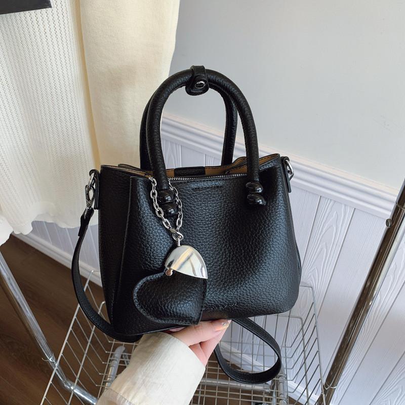 IELGY Hand Bucket Bag Niche Fashion One-Shoulder Simple All-Match Female Bag