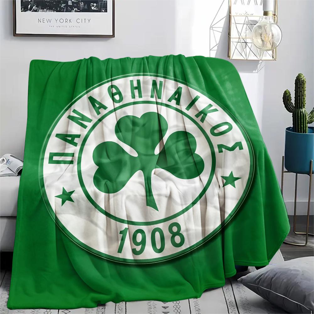 

Panathinaikos FC,pattern Flannel Blanket, High quality Comfortable for All Seasons, Home Decor, Warmth and Comfort, Perfect for Gifts. 80cm x 120cm