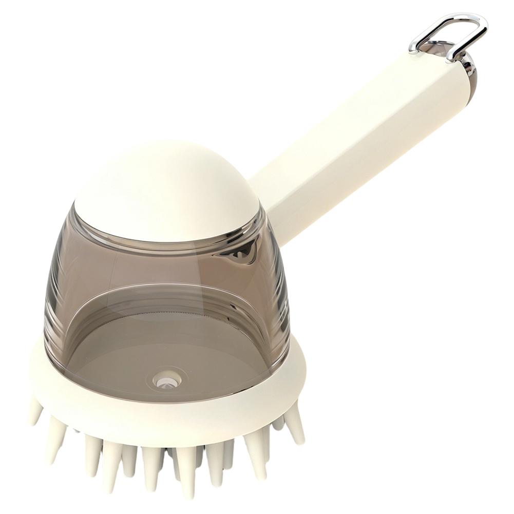 

Pet Bathing Brush Cat Bathing Bathing Brush Massage Brush Press Bath Lotion Dog Bathing Scrubbing Fashion Pet Comb бежевый