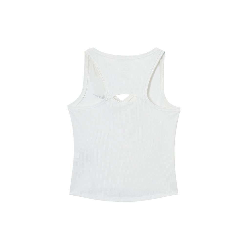 Nike Court Victory Canotta Sportiva da Donna con Scollo a V Senza Maniche Schiena Solida Orlo Curvo Top Bianco CV4785-100