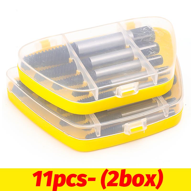 11/6/5pcs Carbon Steel Damaged Broken Screw Remover Extractor Drill Bits Broken Bolt Water Pipe Repair Extractor Removal Tools