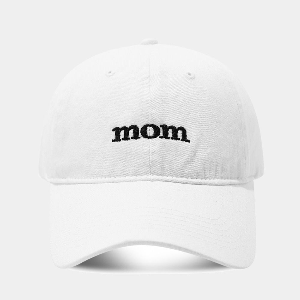 Adjustable Embroidery Baseball Cap Dad Mom Sunscreen Hats  For Man Women